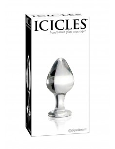Plug-ICICLES NO 25 - HAND BLOWN MASSAGER - Korki analne szklane - 1