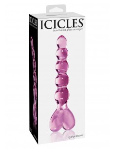 Dildo-ICICLES NO 43 PINK - Dilda szklane - 1