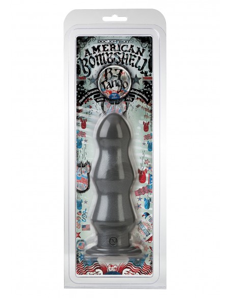 Plug-AMERICAN B B7 TANGO GUN METAL - Korki analne silikonowe - 2