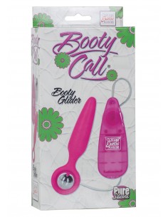 Plug/vibr-BOOTY CALL BOOTY GLIDER PINK - Kulki i korki analne wibrujące - 1 2