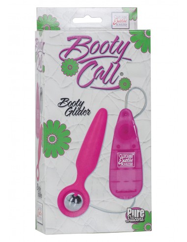 Plug/vibr-BOOTY CALL BOOTY GLIDER PINK - Kulki i korki analne wibrujące - 2