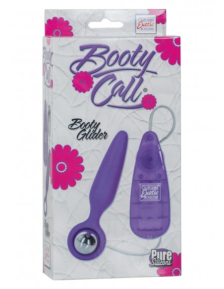 Plug/vibr-BOOTY CALL BOOTY GLIDER PURPLE - Kulki i korki analne wibrujące - 1