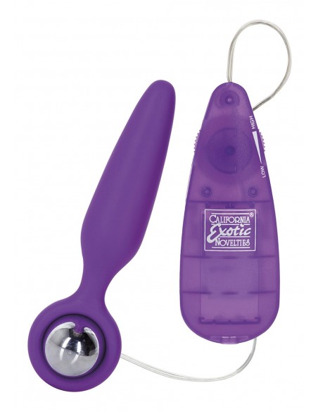 Plug/vibr-BOOTY CALL BOOTY GLIDER PURPLE - Kulki i korki analne wibrujące - 2