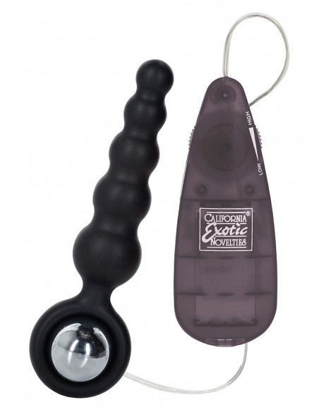 Plug/vibr-BOOTY CALL BOOTY SHAKER BLACK - Kulki i korki analne wibrujące - 1