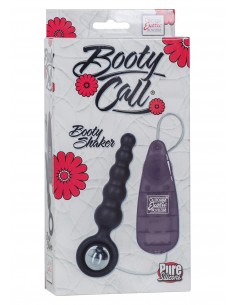 Plug/vibr-BOOTY CALL BOOTY SHAKER BLACK - Kulki i korki analne wibrujące - 1 2