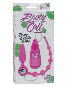 Plug/vibr-BOOTY CALL BOOTY DOUBLE DARE PINK - Kulki i korki analne wibrujące - 1