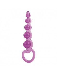 Plug/kulki-BASIC ESSENTIALS BEADED PROBE PINK - Kulki analne, koraliki analne - 1