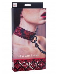 BDSM Scandal Collar With Leash - Chokery, obroże i smycze - 1