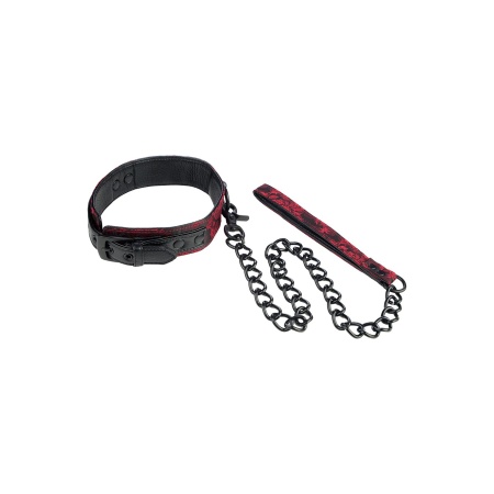 BDSM Scandal Collar With Leash - 2