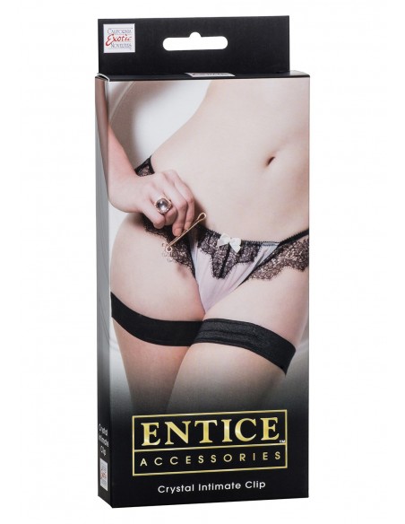 Stymulator-ENTICE CRYSTAL INTIMATE CLIP - Klamry i klipsy na sutki - 2