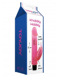 Wibrator-KNOBBLY WOBBLY PINK - Wibratory Króliczki - 1 2