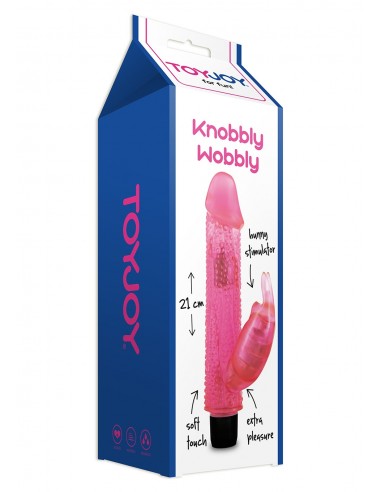 Wibrator-KNOBBLY WOBBLY PINK - Wibratory Króliczki - 2
