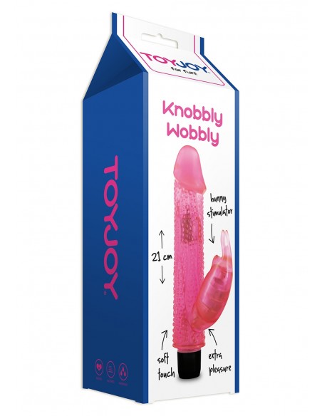Wibrator-KNOBBLY WOBBLY PINK - Wibratory Króliczki - 2