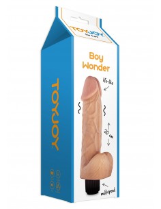 Wibrator BOY WONDER VIBRATING DONG FLESH - Wibratory Realistyczne - 1 2