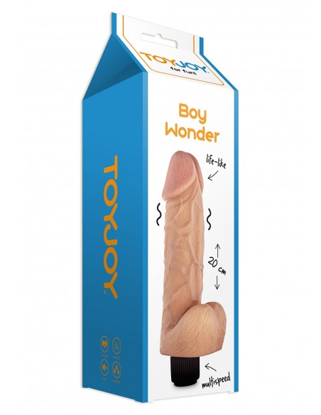 Wibrator BOY WONDER VIBRATING DONG FLESH - Wibratory Realistyczne - 2