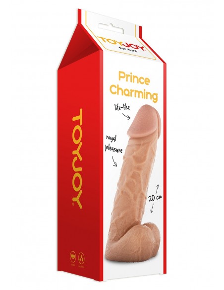 Dildo-PRINCE CHARMING 20 CM DONG FLESH - Dilda realistyczne - 1