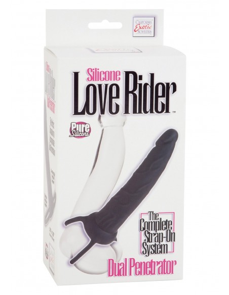 Dildo Do Podwójnej Penetracji Dual Penetrator Black - Strap-ony, dilda na pasku bez wibracji - 2