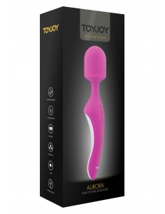 Stymulator-AURORA BODYWAND MASSAGER PINK - Stymulatory łechtaczki klasyczne - 1 2