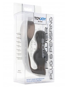 Plug-POWER PLUG / PENISRING SMOKE - Korki analne silikonowe - 1 2