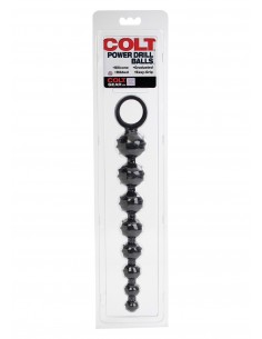 Plug/kulki-COLT POWER DRILL BALLS BLACK - Kulki analne, koraliki analne - 1 2