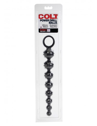 Plug/kulki-COLT POWER DRILL BALLS BLACK - Kulki analne, koraliki analne - 2