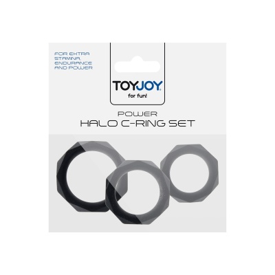 Zestaw C-Ring Power Halo – elastyczne silikonowe pierścienie 3,0–4,0 cm - 1 2