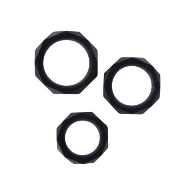Zestaw C-Ring Power Halo – elastyczne silikonowe pierścienie 3,0–4,0 cm - 1