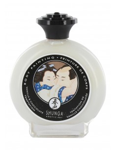 Świeca/krem-SHUNGA WHITE CHOC BODYPAINT 100ML - Olejki i żele do masażu - 1