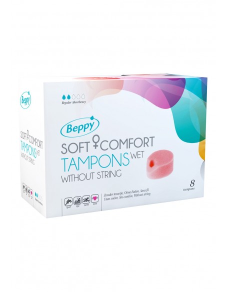 Tampony-BEPPY COMFORT TAMPONS WET 8 PCS - Pozostałe - 1