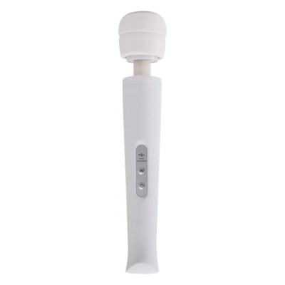 Masażer intymny Candy Pie Wand – biały, kompaktowy - 1