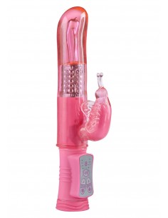 Wibrator-HAPPY HUGGING BUTTERFLY PINK - Wibratory Króliczki - 1