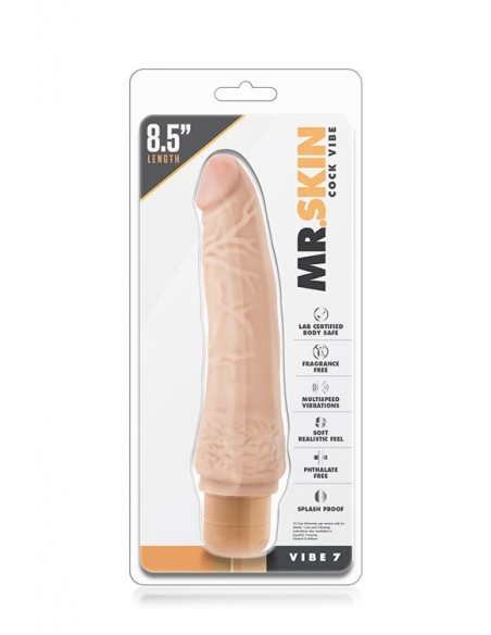 Wibrator-MR. SKIN COCK VIBE 7 - Dilda realistyczne - 1