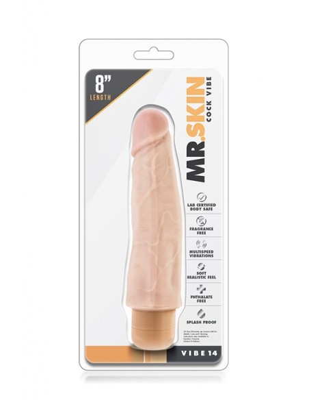 Wibrator-MR. SKIN COCK VIBE 14 - Dilda realistyczne - 1