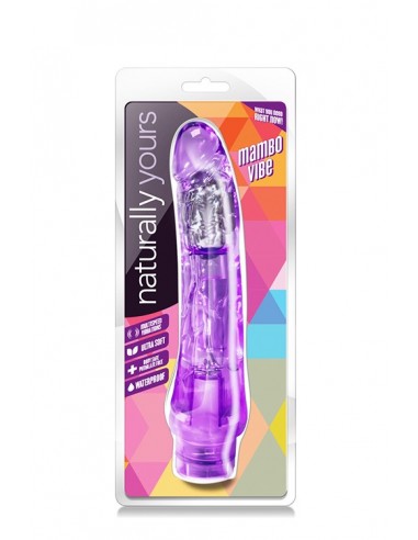 Wibrator-NATURALLY YOURS MAMBO VIBE PURPLE - Wibratory żelowe - 2