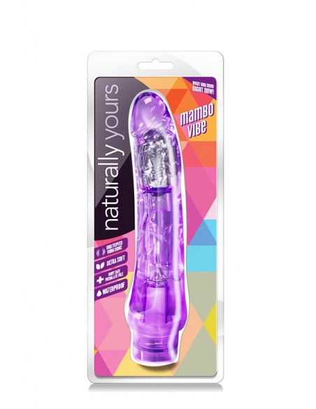 Wibrator-NATURALLY YOURS MAMBO VIBE PURPLE - Wibratory żelowe - 2