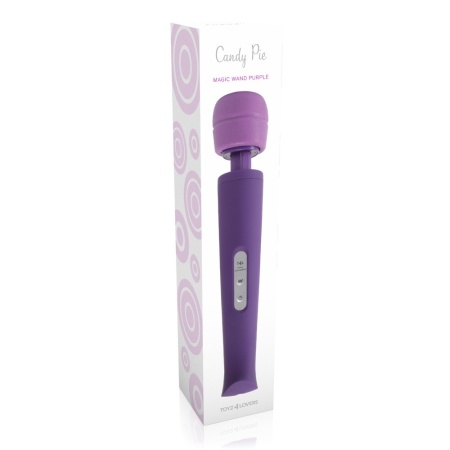 Masażer Intymny Candy Pie Wand 32 cm Fioletowy - 4