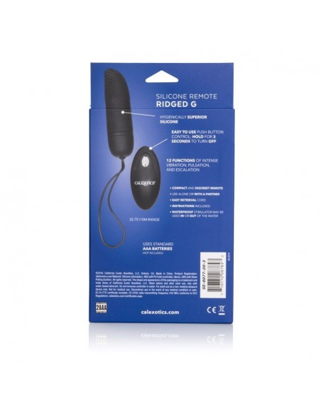 Jajko/wibr-REMOTE RIDGED G BLACK - WIBRATORY NA PILOTA - 3