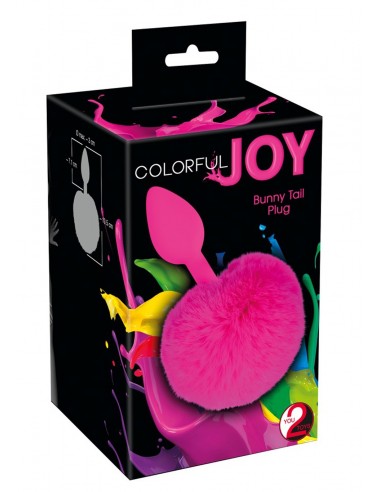 Plug-Colorful Joy Bunny T - Korki analne z ogonkiem - 1