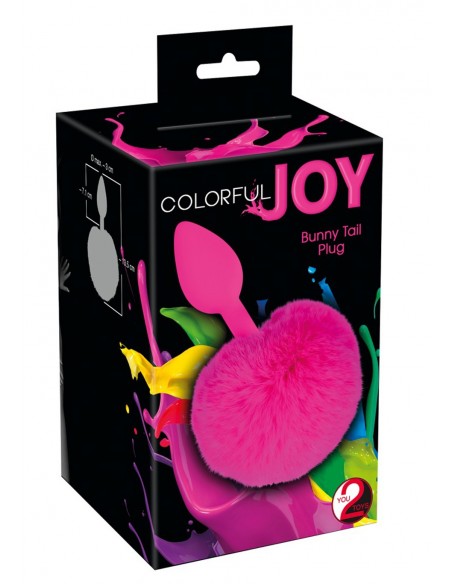 Plug-Colorful Joy Bunny T - Korki analne z ogonkiem - 1