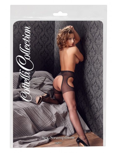 Sex Tights black S/M - Rajstopy - 1