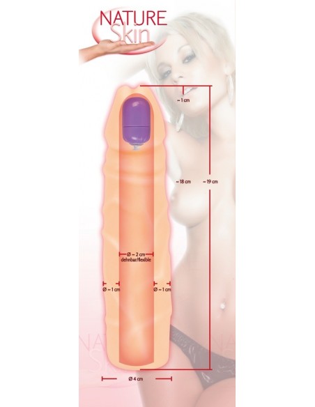 NS Sleeve w/ bullet - Przedłużki i nakładki na penisa - 9