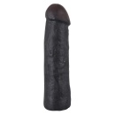 Penis Sleeve Black – Elastyczna Nakładka Rozszerzająca z TPE, 22 cm, Ø 4,2–4,8 cm - 3