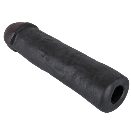 Penis Sleeve Black – Elastyczna Nakładka Rozszerzająca z TPE, 22 cm, Ø 4,2–4,8 cm - 4