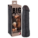 Penis Sleeve Black – Elastyczna Nakładka Rozszerzająca z TPE, 22 cm, Ø 4,2–4,8 cm - 5