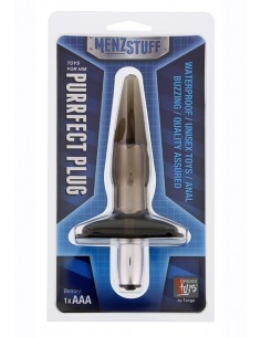 Plug/vibr-MENZSTUFF PURRFECT PLUG SMOKE - Kulki i korki analne wibrujące - 1