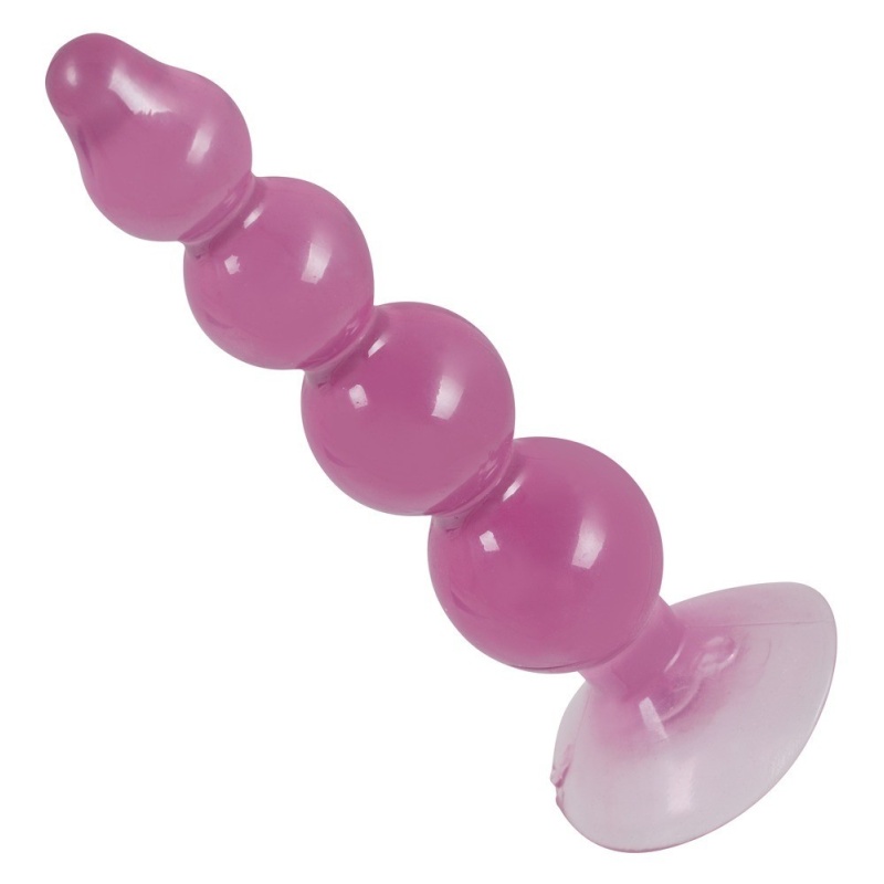 Koraliki analne ORION — 4 koraliki o stopniowanej średnicy 1,2–2,9 cm, długość całkowita 13 cm, materiał TPR - 3