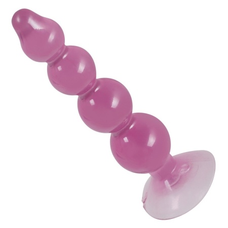 Koraliki analne ORION — 4 koraliki o stopniowanej średnicy 1,2–2,9 cm, długość całkowita 13 cm, materiał TPR - 3