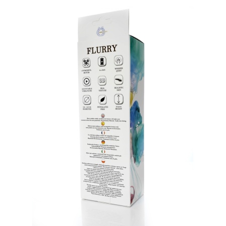 Wibrator FLURRY z CyberSkin® - ultrarealistyczna tekstura, regulowana wibracja i elastyczna konstrukcja - 3