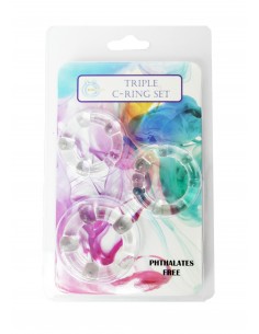 Zestaw pierścieni na penisa C-RING SET  - Pierścienie erekcyjne niewibrujące - 1 2