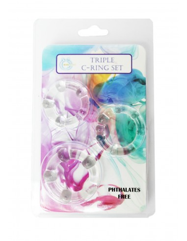 Zestaw pierścieni na penisa C-RING SET  - Pierścienie erekcyjne niewibrujące - 2
